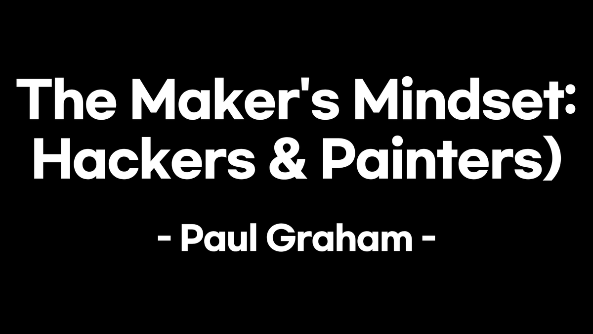 Paul Graham's Essays Part III | Founders